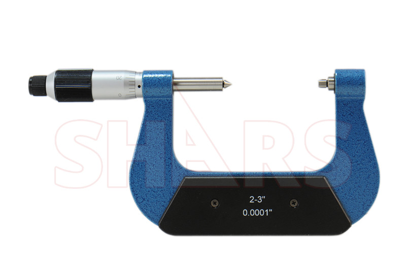 Shars 2-3" Screw Thread Micrometer .0001" Graduation Multi Anvil P}