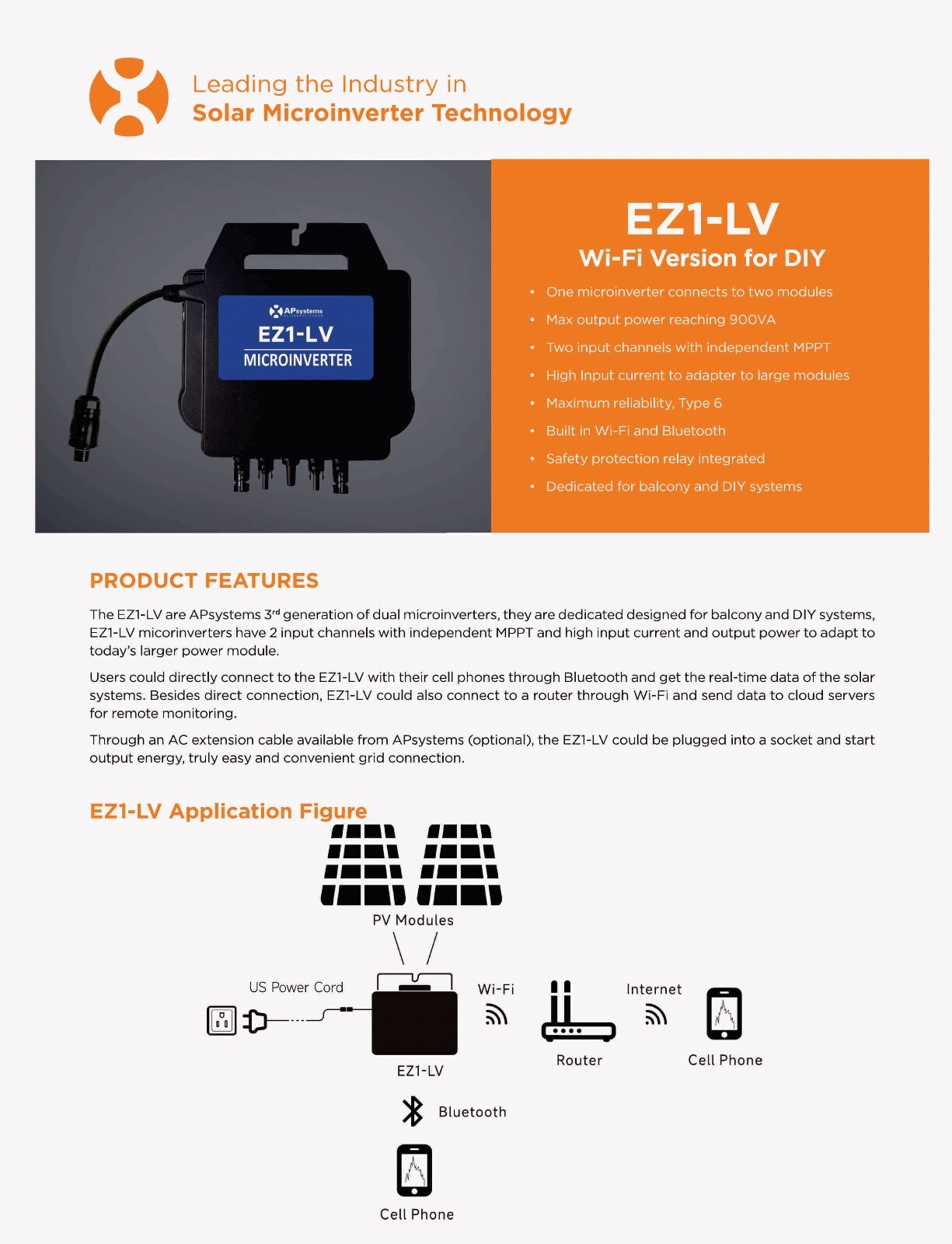 Micro Solar Inverter | Plug & play DIY grid-tie solar kit plug-in | power saving