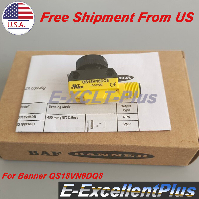 For Banner Engineering QS18VN6DQ8 Diffuse Reflection Photoelectric Sensor Switch