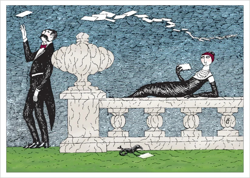 Edward Gorey: Mysterious Messages - Boxed Notecards - 20 cards & envelopes 0335