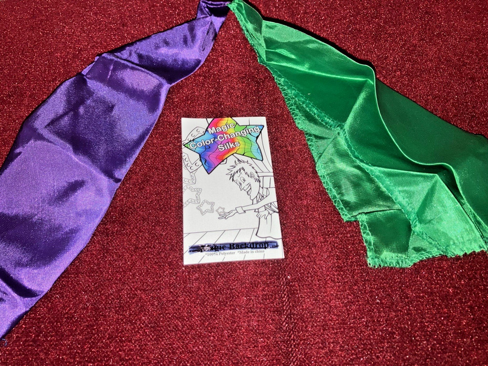Double Color Changing Silks - Easy Magic Trick