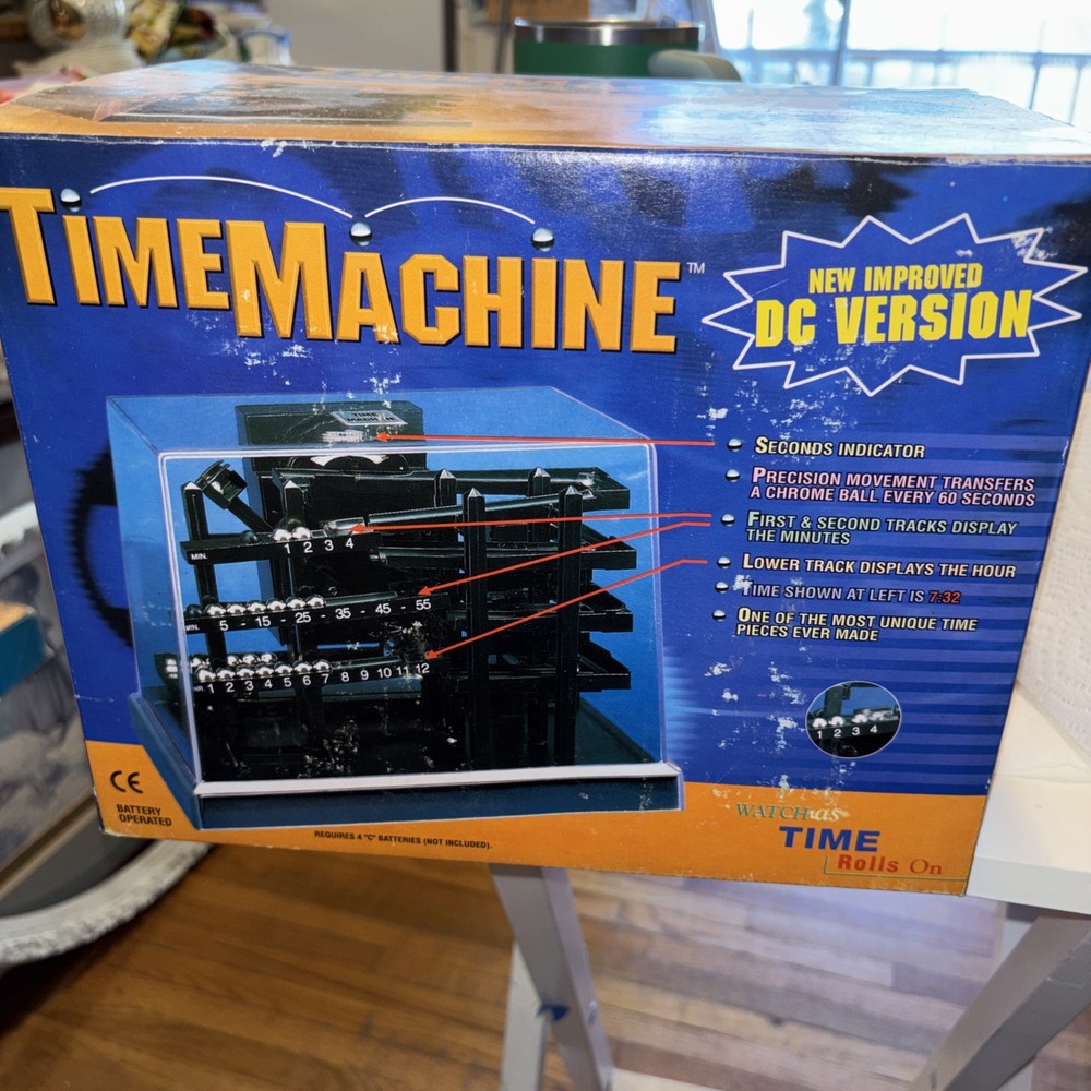 Time Machine Rolling Ball Kinetic Clock Hoffman Products Version New Open Box