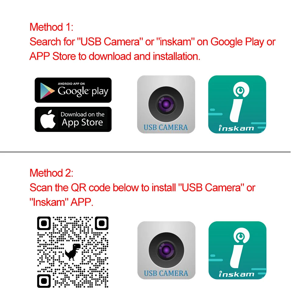 For Android PC 6.6FT 7mm USB Endoscope Borescope Snake Camera Scope Inspection