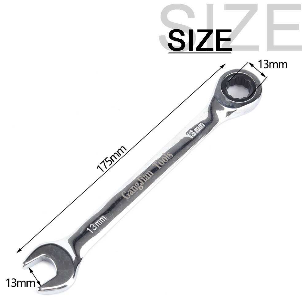Ratcheting Wrench Socket Wrench Metric Combination Fixed Hand tools 8mm-19mm