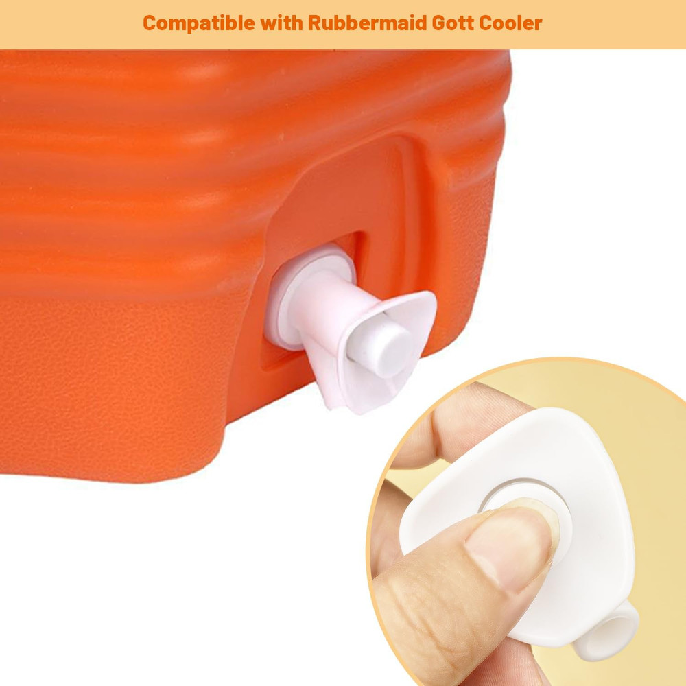 3 Pcs Push-Button Cooler Spigot Replacement, Compatible with Rubbermaid Gott