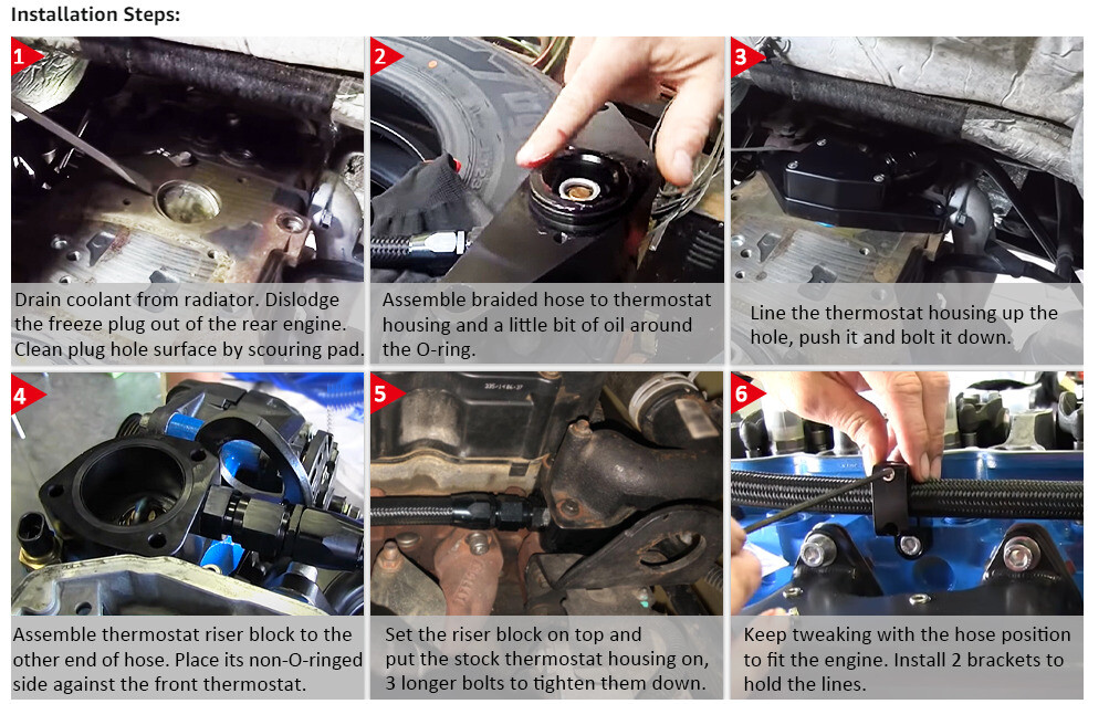 Coolant Bypass Kit for Dodge Ram 5.9L 6.7L Diesel Cummins Engines Transmissions