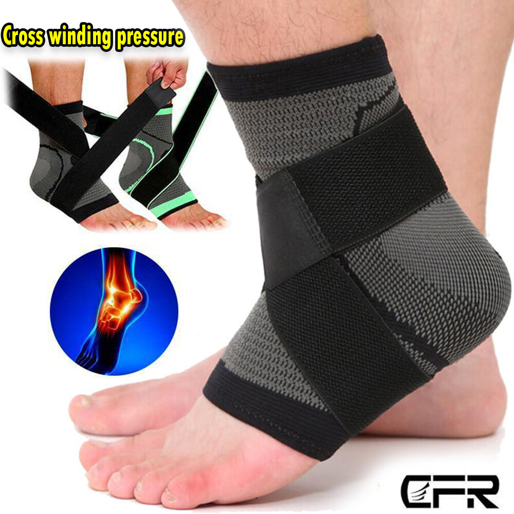 Adjustable Ankle Support Brace Compression Sleeve Sock Achilles Tendon Wrap US