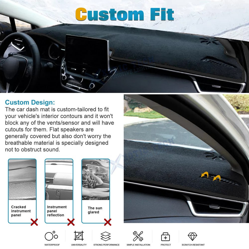 For 2019 2020 2021 Toyota Corolla DashMat Dashboard Cover Pad Sun Protector Mat
