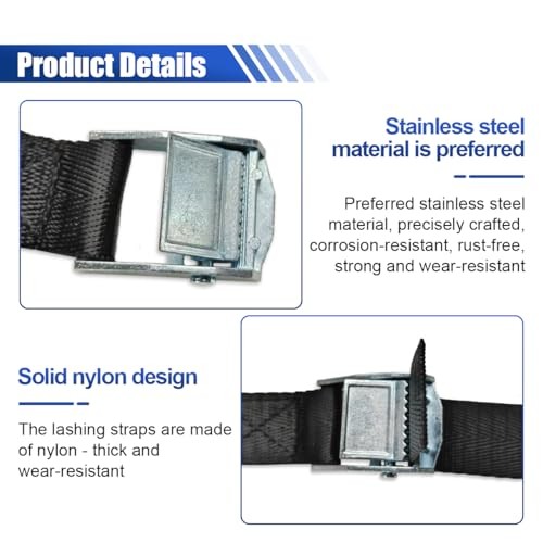 4Ft Battery Tie Down Strap Kit, Stainless Steel Battery Tie Down Strap with
