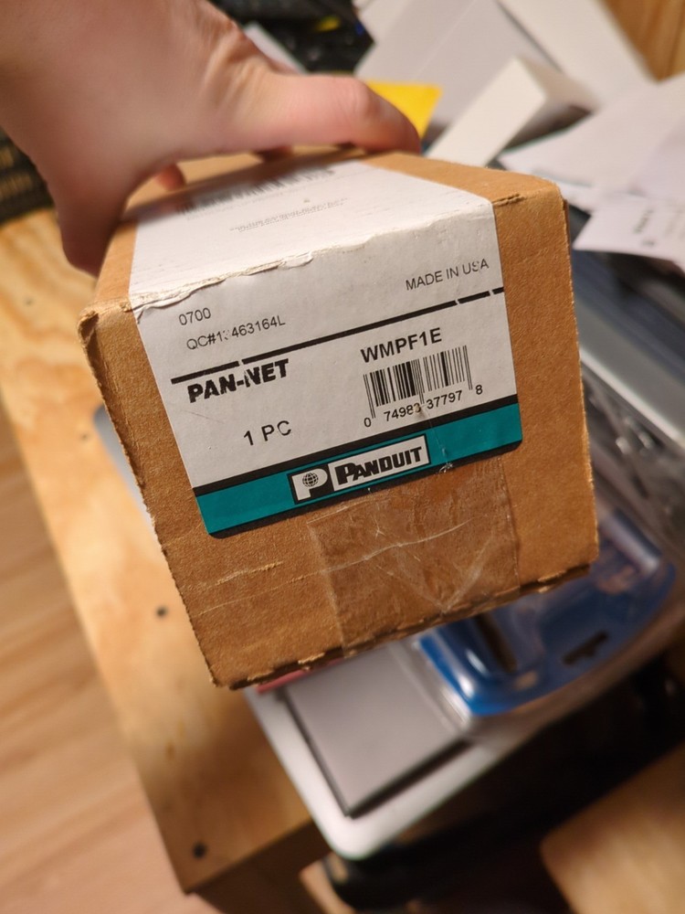 Panduit WMPF1E PatchLink™ Horizontal Cable Manager – 2RU, Front-Only, Black