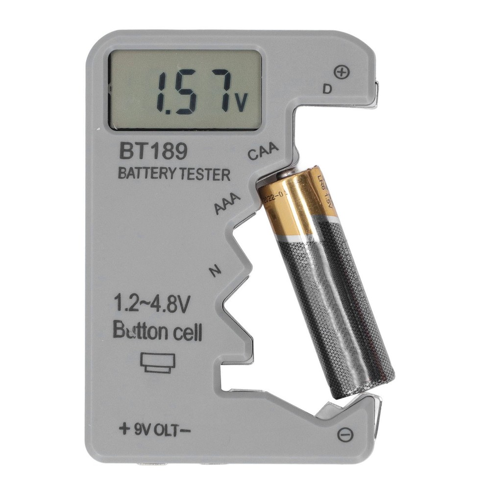 Digital Batteries Tester LCD Display Universal ABS Housing Battery Checker