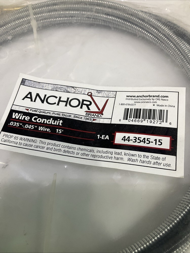 ANCHOR 44-3545-15 WELDING WIRE CONDUIT A9T