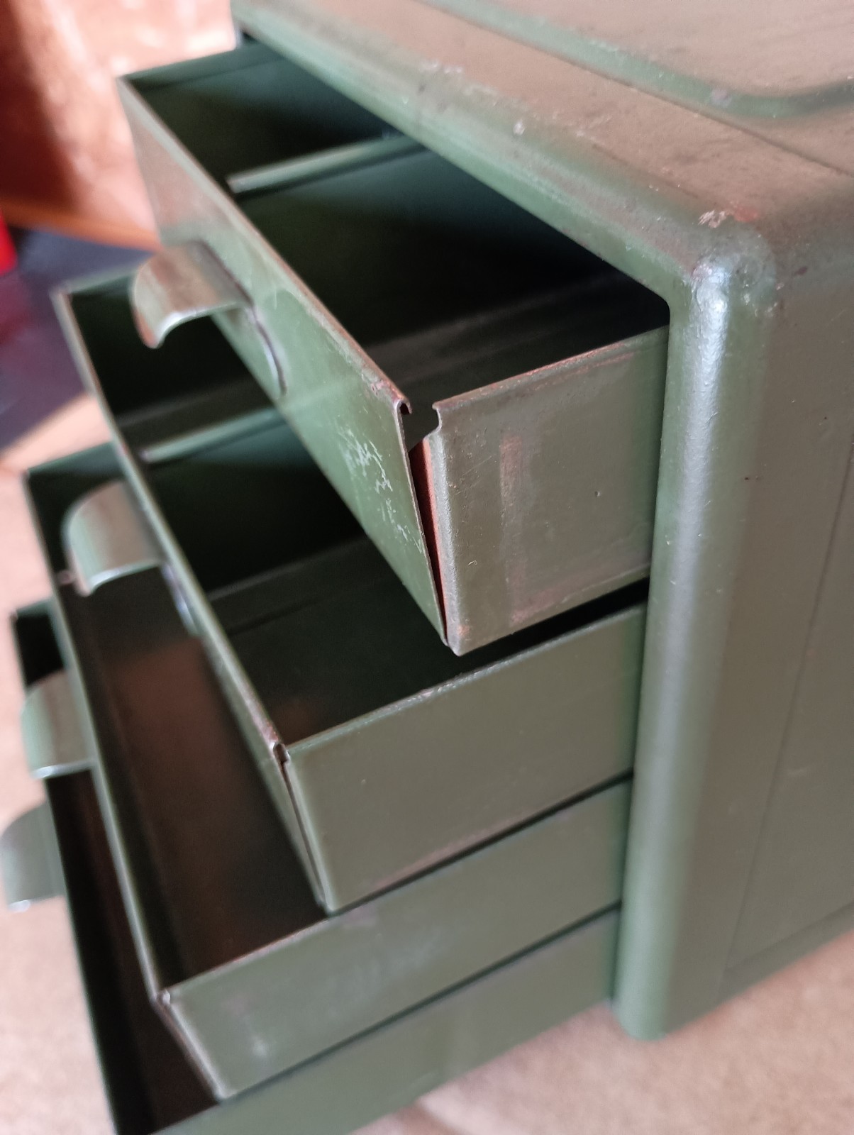 Vintage Steelmasters File-A-Way Chest Small Parts 4-Drawer Metal Cabinet