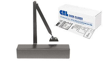 Dark Bronze Adjustable Spring Power Size 2 to 6 Surface Mount Door Closer