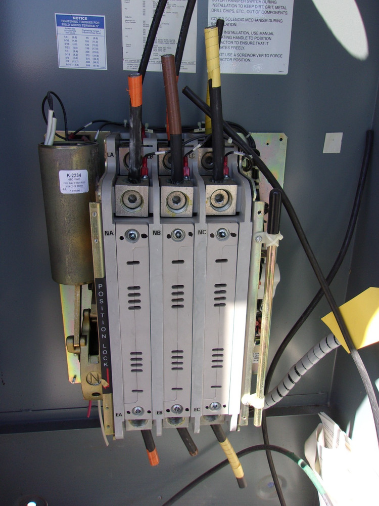 Used Kohler 3PH 480V 225A Automatic Transfer Switch