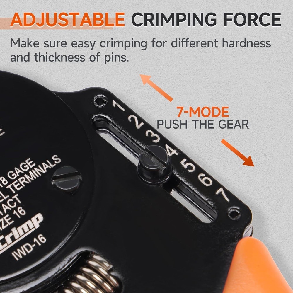 iCrimp Closed Barrel Crimper 4 Way Indent,8 Impression Type for Solid Contac...