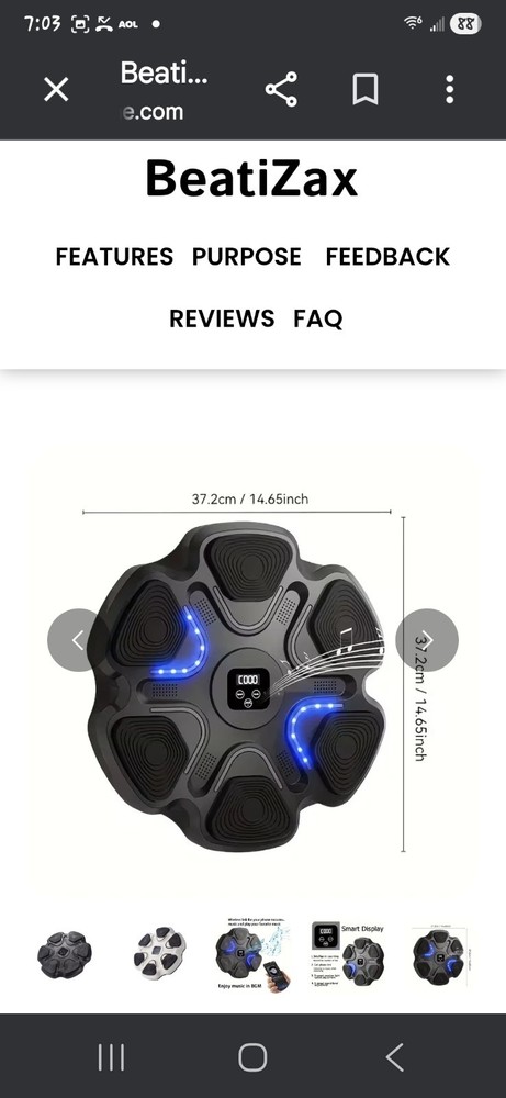 Interactive LED BeatiZax Music Boxing Machine