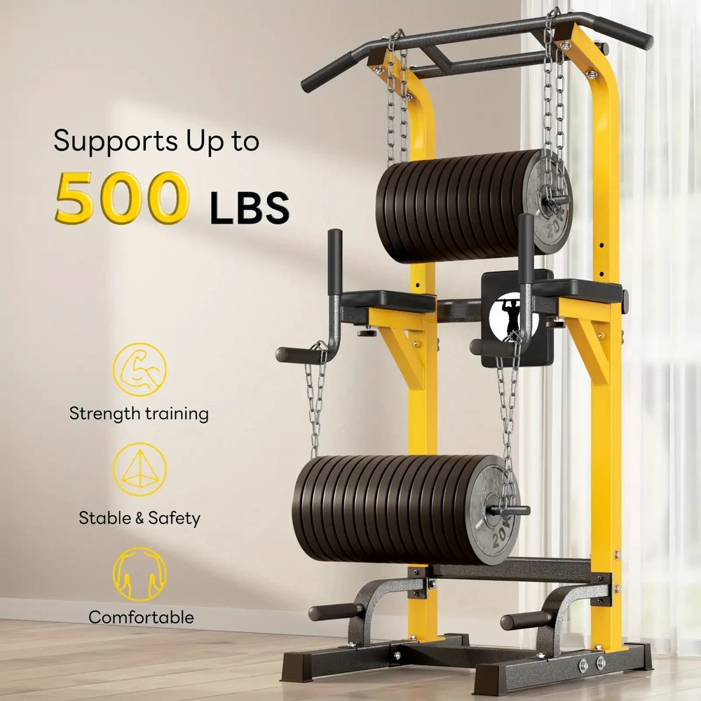 Adjustable Power Tower – Pull-Up & Dip Station