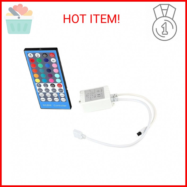 SUPERNIGHT RGBW LED Light Strip Remote Controller, 40 Keys IR Remote Controller