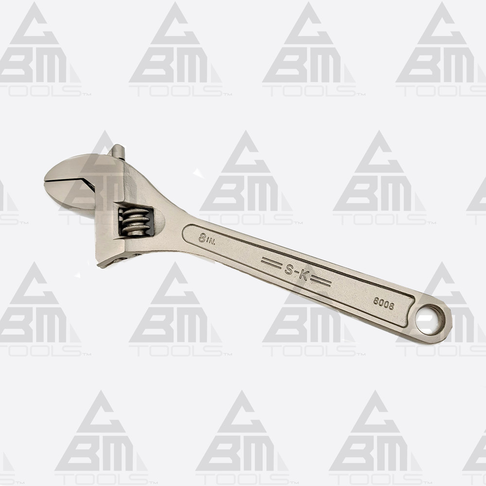 SK Hand Tools 8008 8" Adjustable Wrench