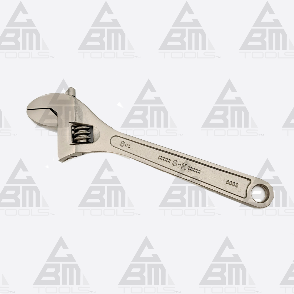 SK Hand Tools 8008 8" Adjustable Wrench