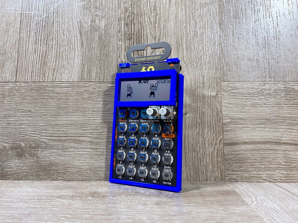 T.E. Pocket Operator Ultra Minimal Case & LCD Protector - Color BLUE - USA
