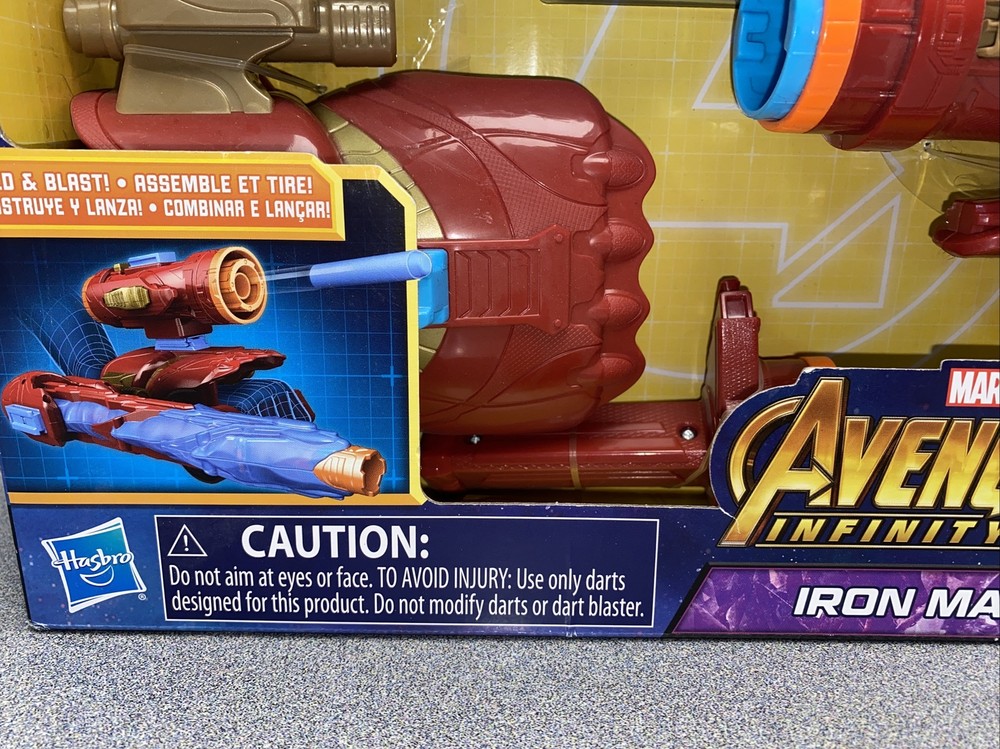 Hasbro Nerf Marvel Inifinity War Assembler Gear Build And Blast Ironman
