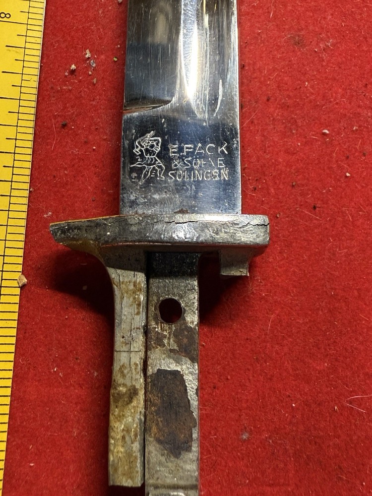 Vintage E. Pack & Sohne Solingen Bayonet Blade Only