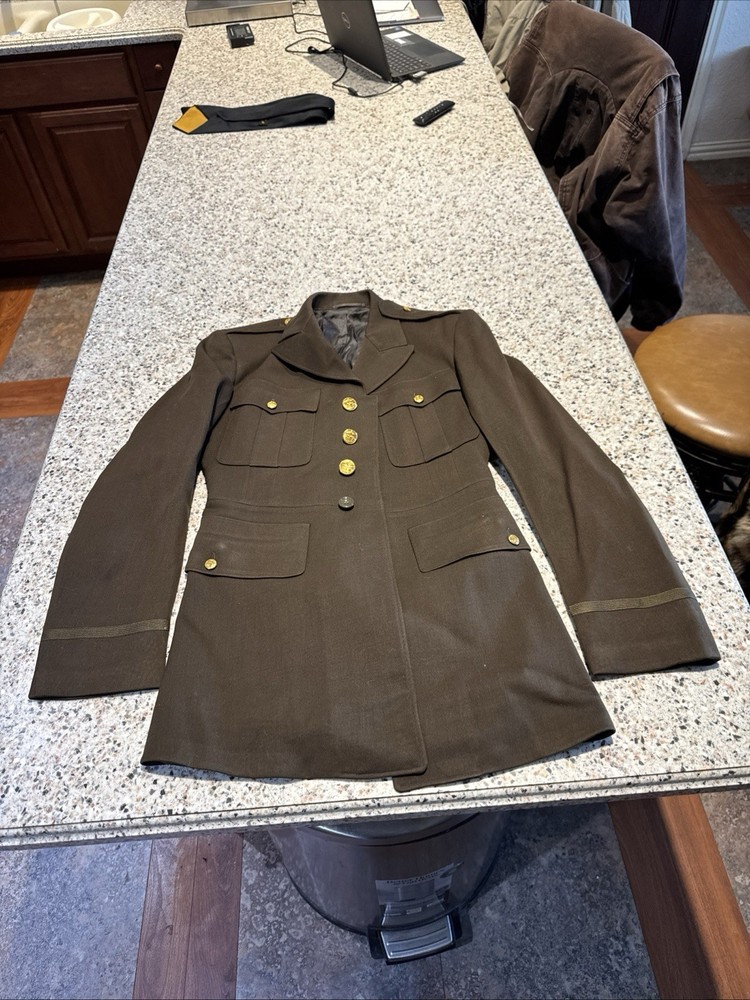 ORIGINAL WWII US ARMY OFFICER CLASS A DRESS JACKET Size 36