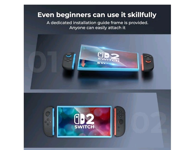 HEYSTOP 4 Pack Switch 2 Screen Protector for Nintendo Switch-NEW IN ORIG BOX