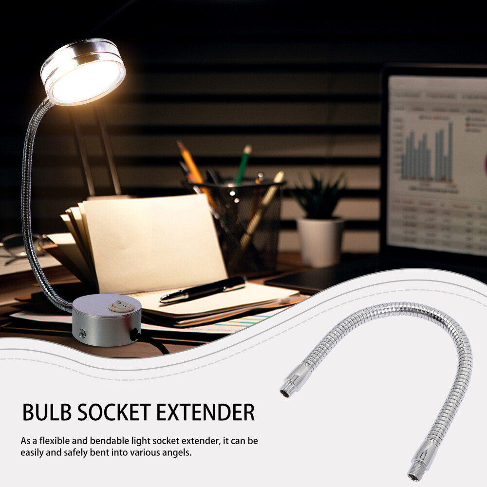 2pcs Flex Arm Replacement Iron Gooseneck Stand Thread Flexible Light Poles