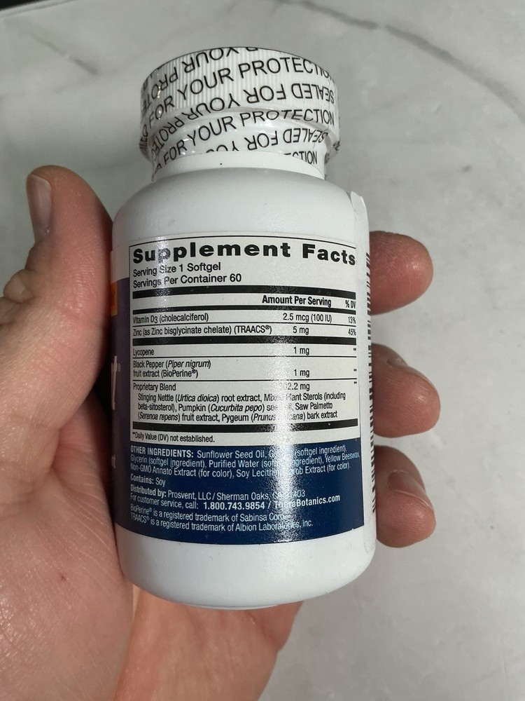 Advanced Prostate Support Ultra Natural Supplement Ease Urine Frequency Urgency