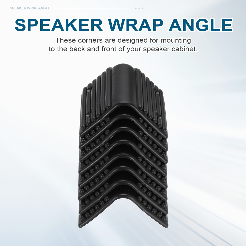 8 Pcs Speaker Cabinet Corners Protector 40x40x79mm Plastic Guard Wrap Angle
