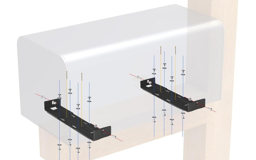 Adjustable Mailbox Mounting BracketCarbon SteelAdjustable DesignOnly Applicab...