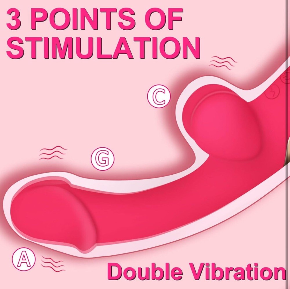 G-Spot Dildo Vibrator Bendable Dildos Stimulator Submersible 10 Vibration Modes