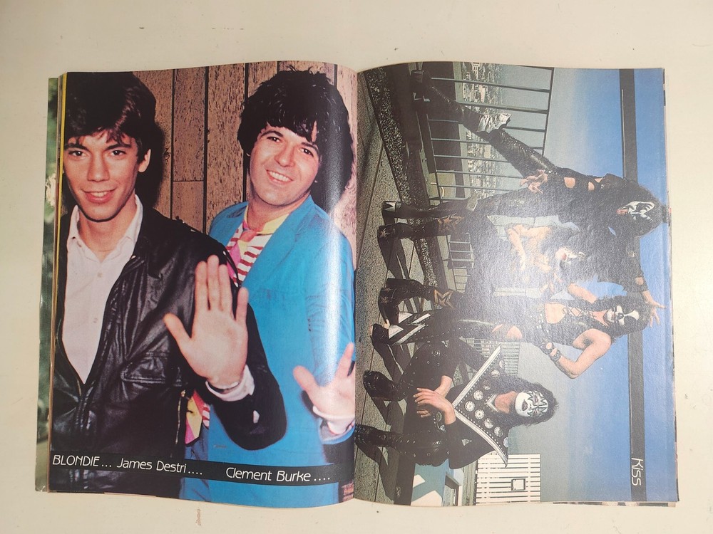 Tiger Beat Vintage 1980 Rock Magazine Van Halen KISS Cheap Trick Blondie POSTER