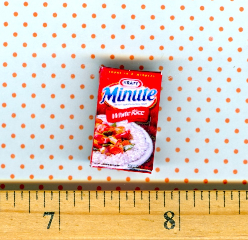 Dollhouse Miniatures Size INSTANT RICE BOX
