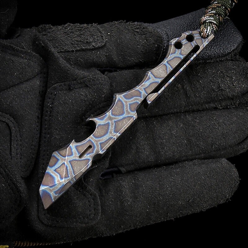 Solid Titanium Tactical Survival Multi Pocket Tool Pry Bar Crowbar Opener EDC