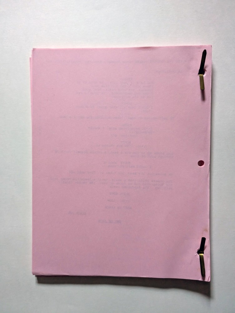 Buffy The Vampire Slayer Original Script - "Some Assembly Required" S02E02