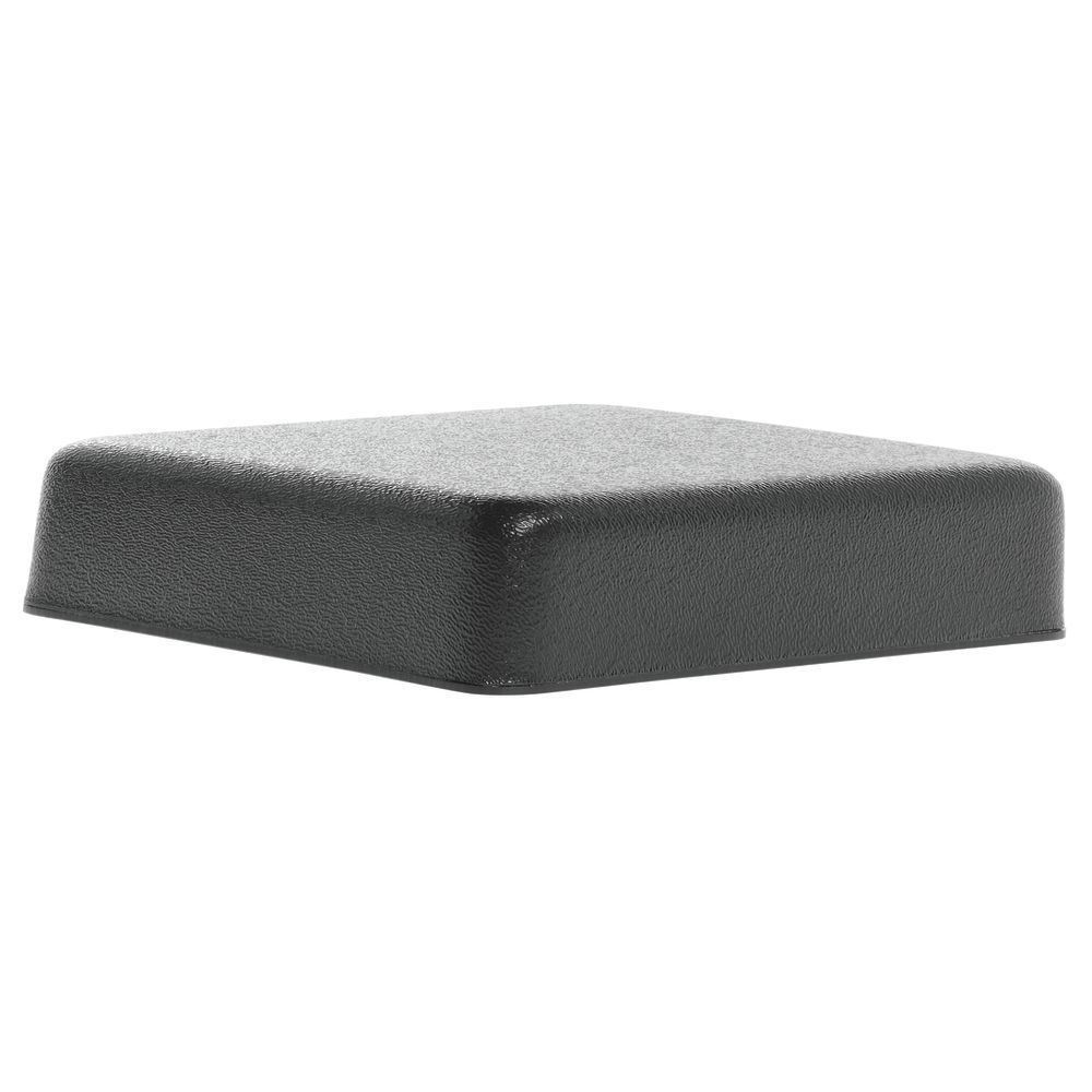 Plastic Riser Cube 6"L x 6"W x 1"H Black , 98678