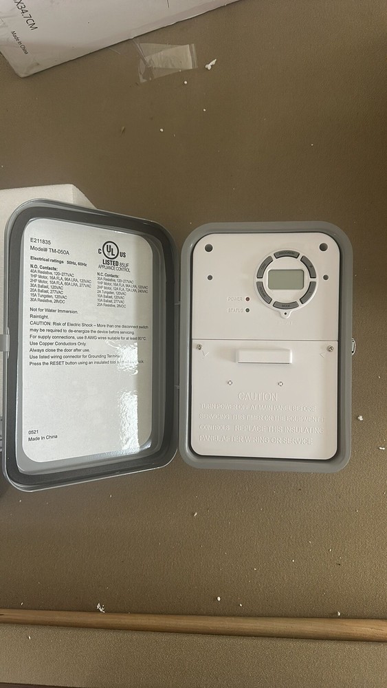 DEWENWILS Pool Pump Timer, Outdoor Digital Timer Box with Transparent Case,