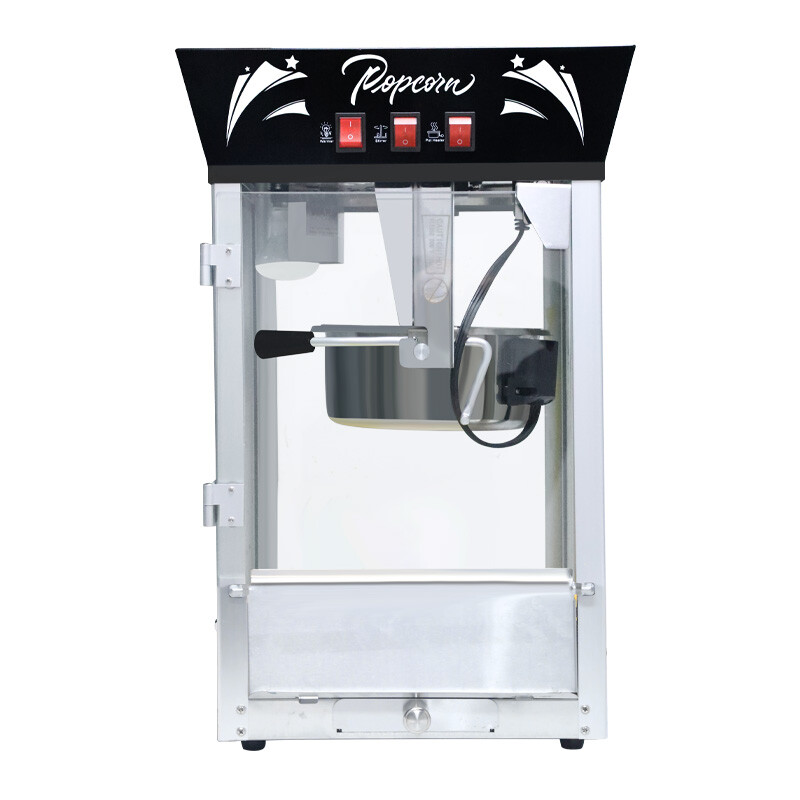 12oz Popcorn Machine Popcorn Maker w/ Kettle & Warming Deck Countertop Popper