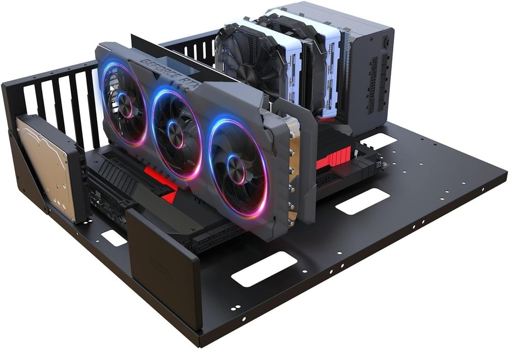 Versatile Gaming PC Case - Supports E-ATX/ATX/ITX with Efficient Cooling
