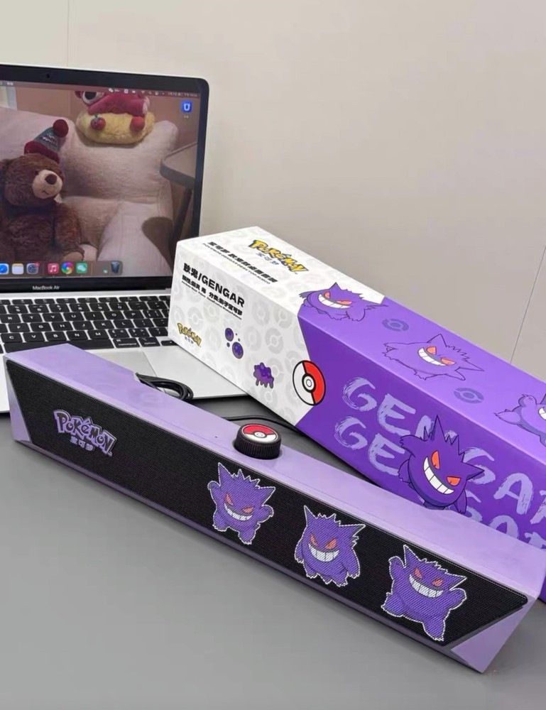 Pokémon Desktop Soundbar Gengar Multi Function Bluetooth Speaker 2025 New