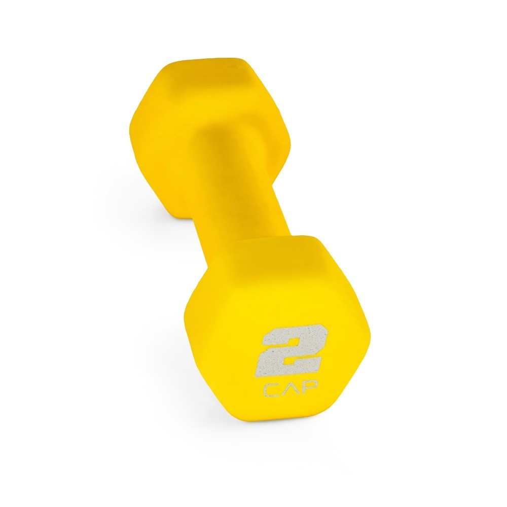 , 2lb Neoprene Dumbbell, Yellow, Single