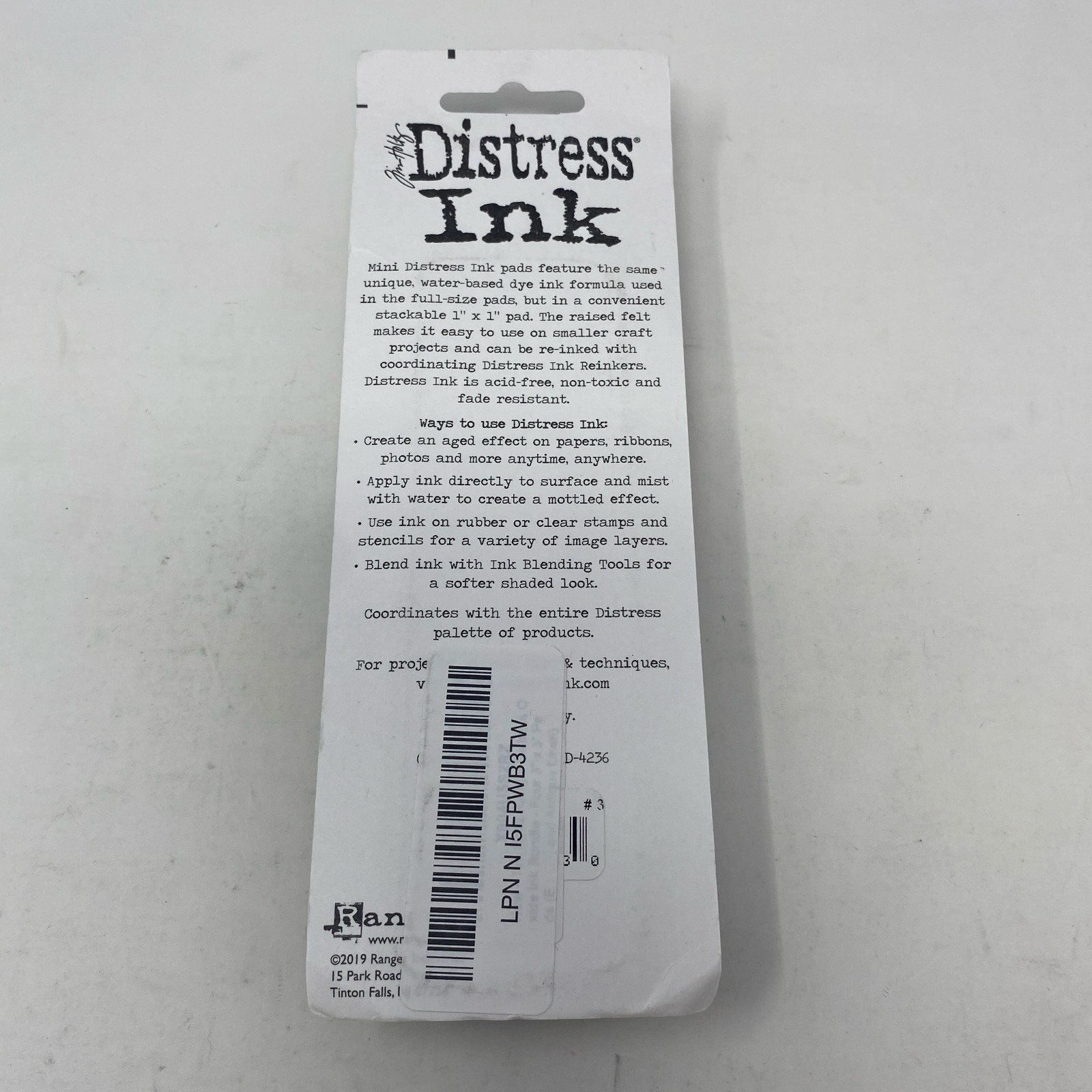 Ranger Tim Holtz Distress Ink Minis Kit 3 - Antique Linen, Vintage Photo, Walnut