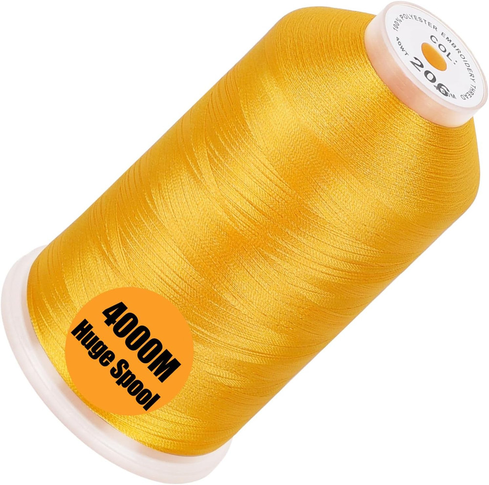 - Single Huge Spool 4000M Each Polyester Embroidery Machine Thread 40WT for Comm