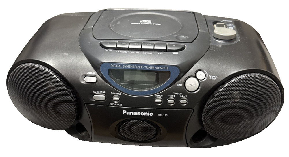 Panasonic RX-D16 Portable Stereo CD System Cassette Player Tested!
