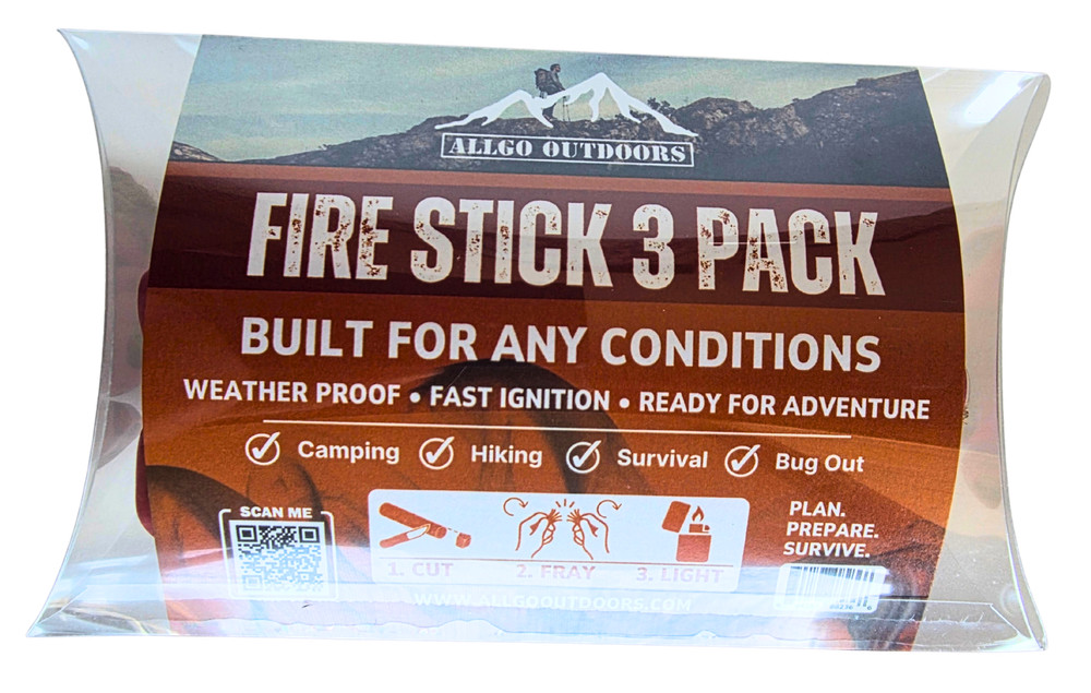 Allgo Outdoors Fire Sticks – 3 Pack – Fire Starter Tinder