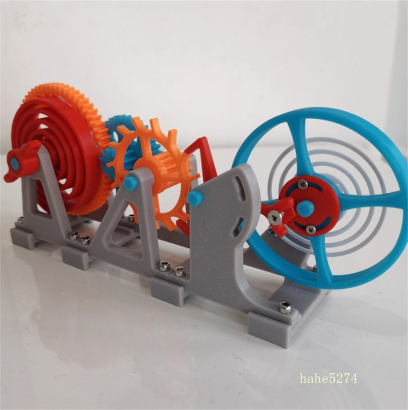 Tourbillon Escapement Structure Model 3D Printing Model Making Spring Toy Gift